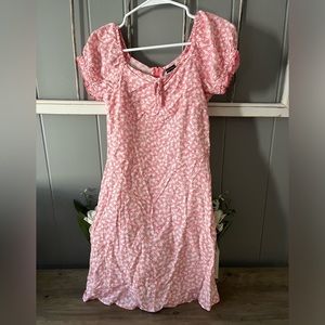 Girls bubble sleeve dress